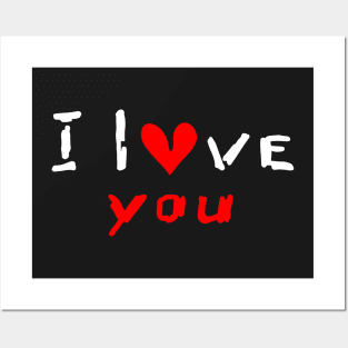 I Love You Calligraphy. Posters and Art